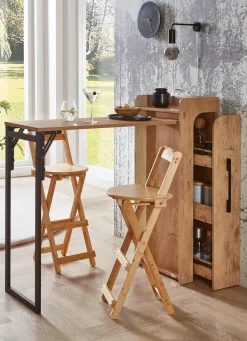 Klapp-Hocker aus Bambus
