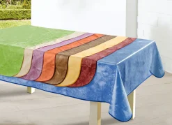 Klassisch marmorierte Wachstuch-Tischdecke