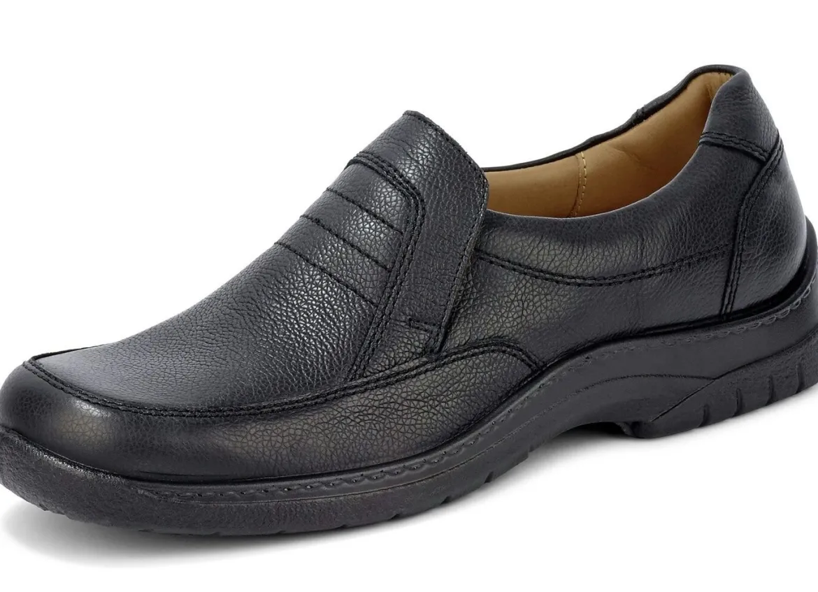 Klassische Herren-Slipper, mit atmungsaktivem Fußbett
