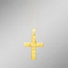 Klassischer Kreuz-Anhänger mit Struktur