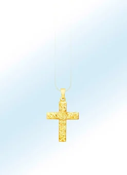 Klassischer Kreuz-Anhänger mit Struktur