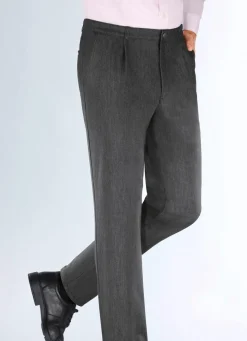 "Klaus Modelle"-Edeljeans mit Bundfalten in 2 Farben
