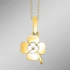 Kleeblatt-Anhänger in Bicolor