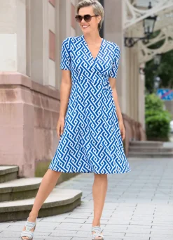 Kleid in raffinierter Wickeloptik