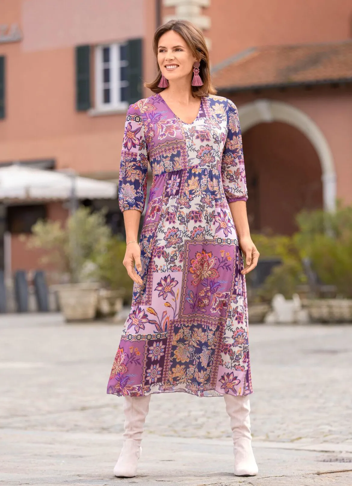 Kleid mit tollem Dessin