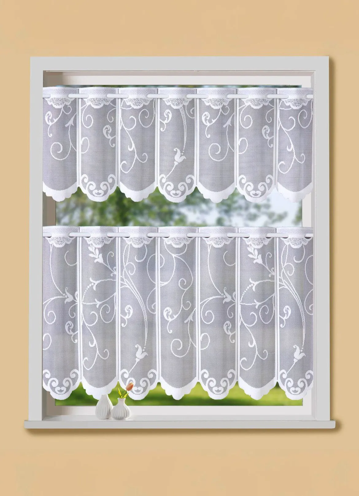 Kleinfenster-Store in Jacquard-Qualität