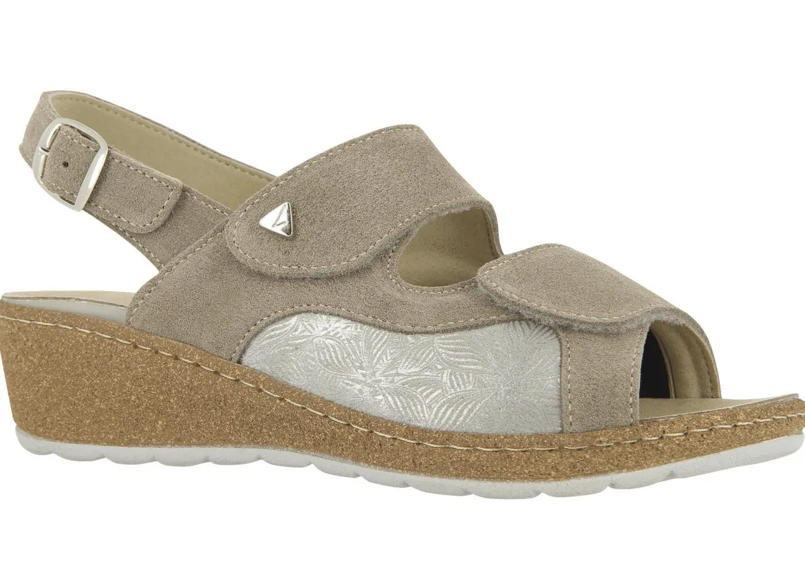 Klett-Sandalette aus Echtleder