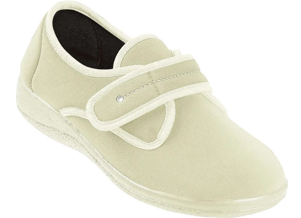 Klettslipper aus Stretchmaterial