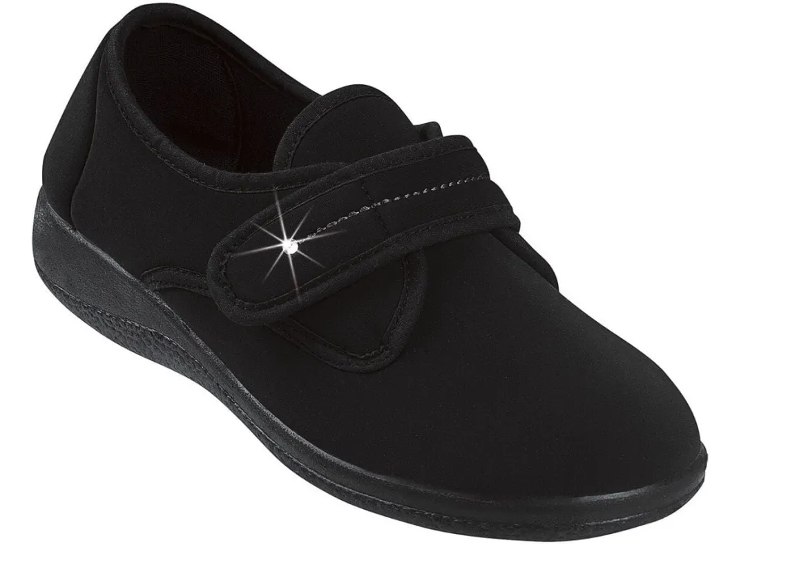 Klettslipper aus Stretchmaterial