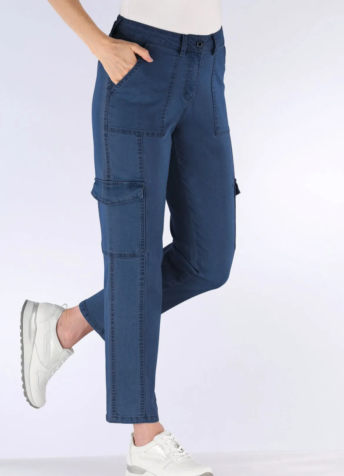 Knöchellange Cargojeans