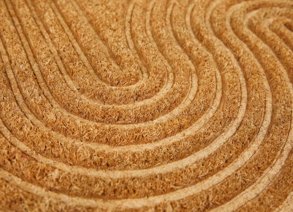 Kokosfußmatte mit rutschhemmender Rückseite