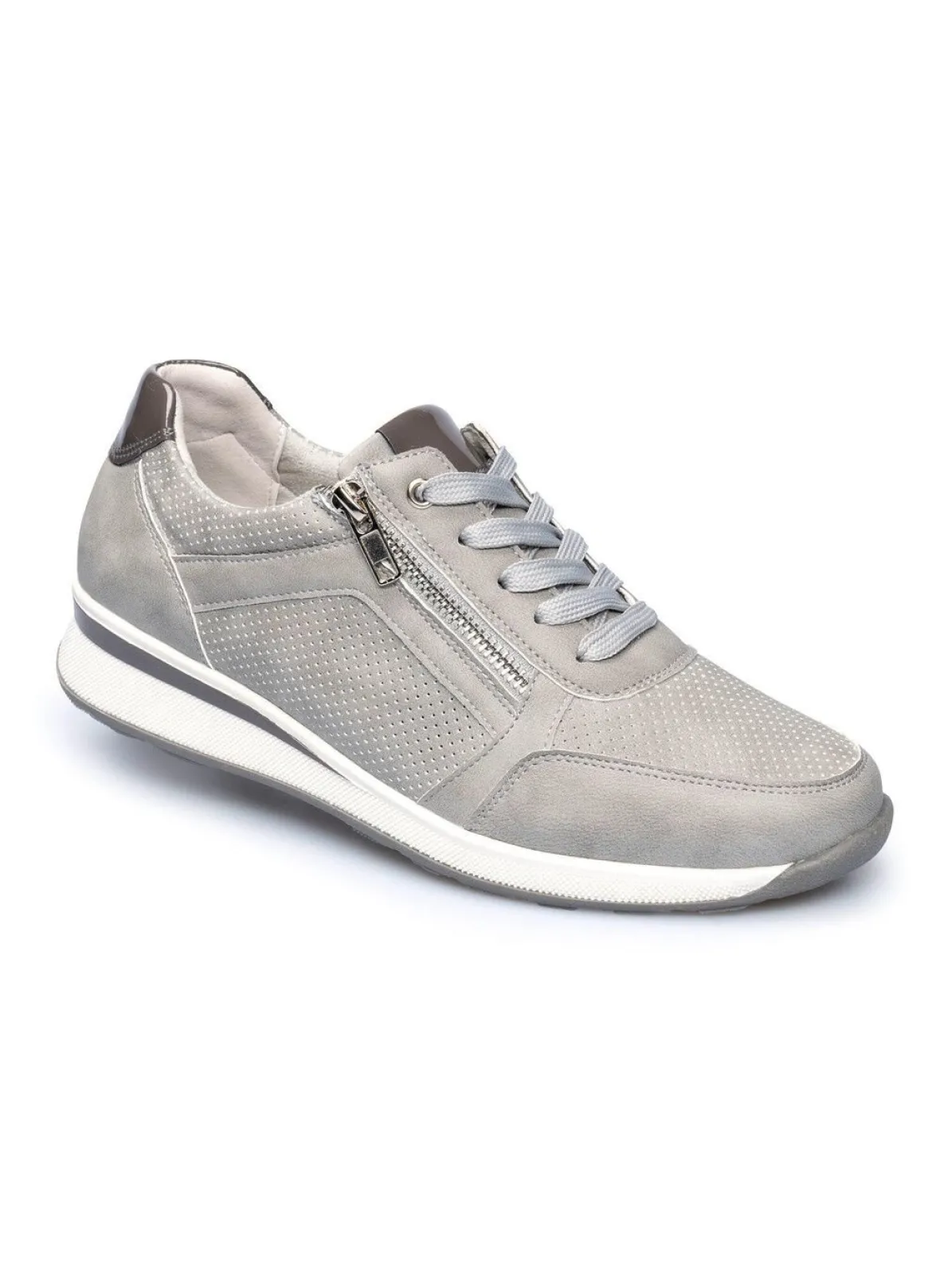 Komfort-Sneaker mit zusätzlicher Einlegesohle aus Kunstfell