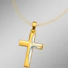 Kreuz-Anhänger in Bicolor