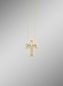 Kreuz-Anhänger mit Brillanten