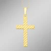 Kreuz-Anhänger mit Diamantmuster