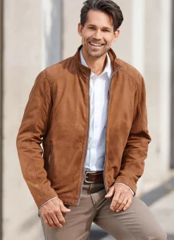 Kurzjacke aus Nubukleder