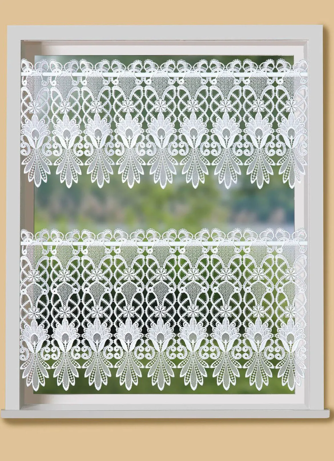 Kurzstore mit aufwendigem Macramé-Abschluss