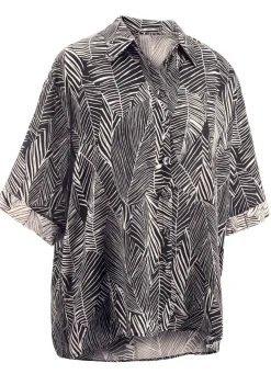 Laurina Bluse mit kurzen Ärmeln