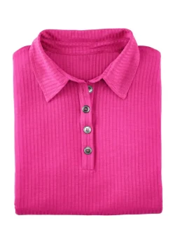 Laurina Poloshirt mit Knopfleiste