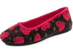 Laurina, stylische Damen-Ballerinas, mit Herzchen-Dessin