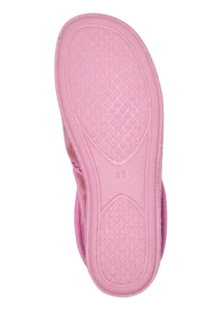 Laurina, warme Damen-Hausschuhe, mit Gummizug