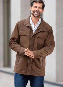 Lederjacke mit Brusttaschen