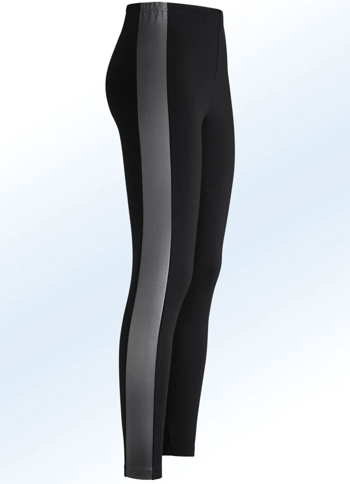 Leggings im interresanten Materialmix