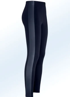 Leggings im interresanten Materialmix