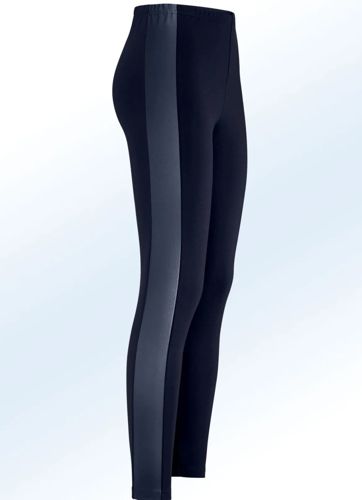 Leggings im interresanten Materialmix