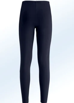 Leggings im interresanten Materialmix