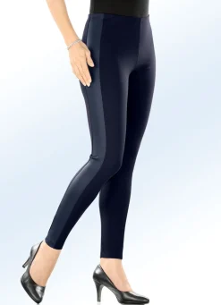 Leggings im interresanten Materialmix