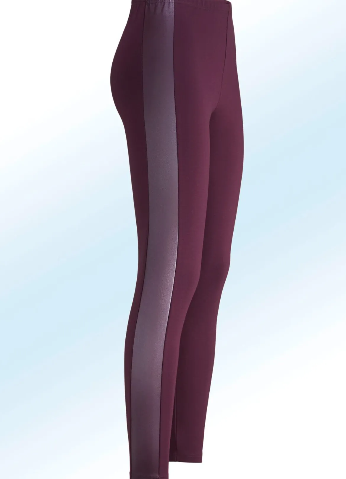 Leggings im interresanten Materialmix