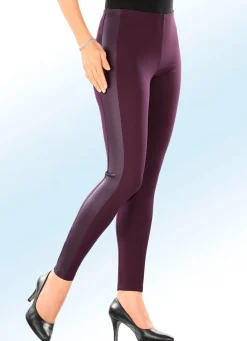 Leggings im interresanten Materialmix