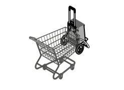 Leichter und leiser Einkaufsroller Royal Shopper