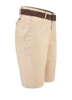 Lässige "Redpoint"-Bermudas mit Stoffgürtel in 3 Farben