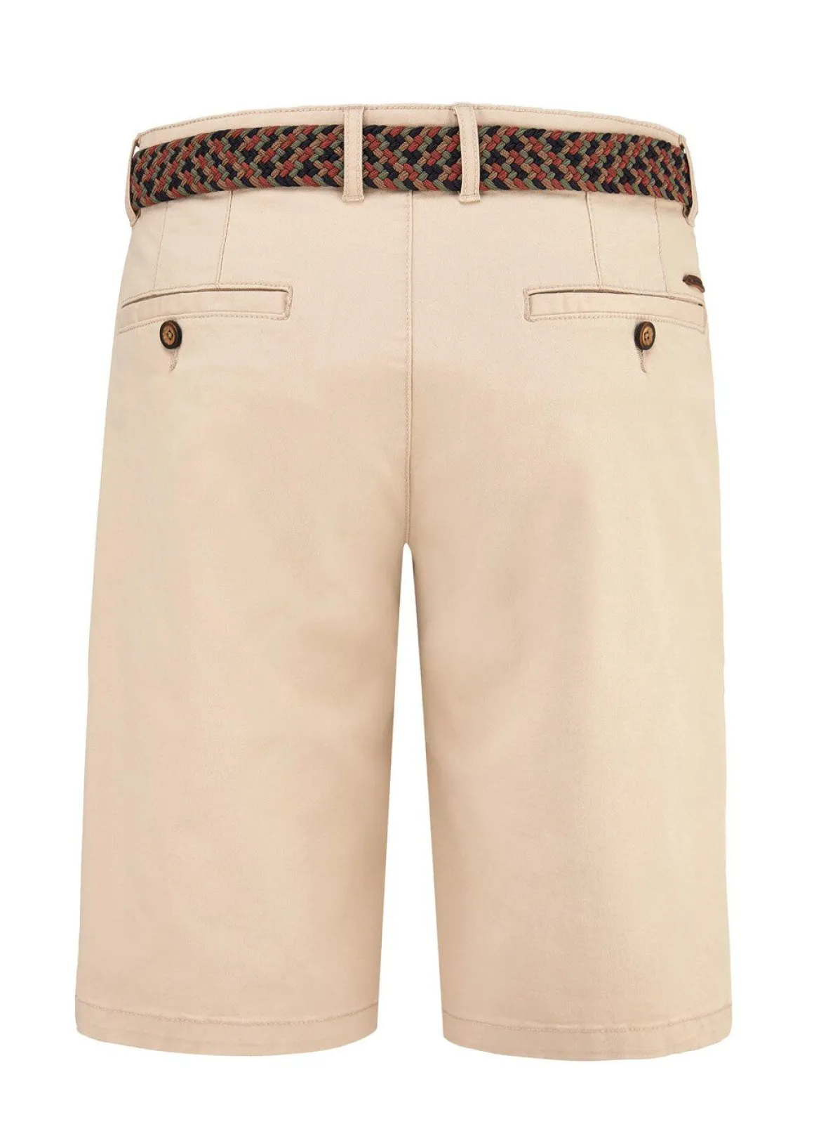 Lässige "Redpoint"-Bermudas mit Stoffgürtel in 3 Farben