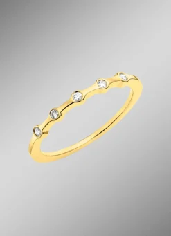 Luxuriöser Damenring aus Gold mit Brillanten