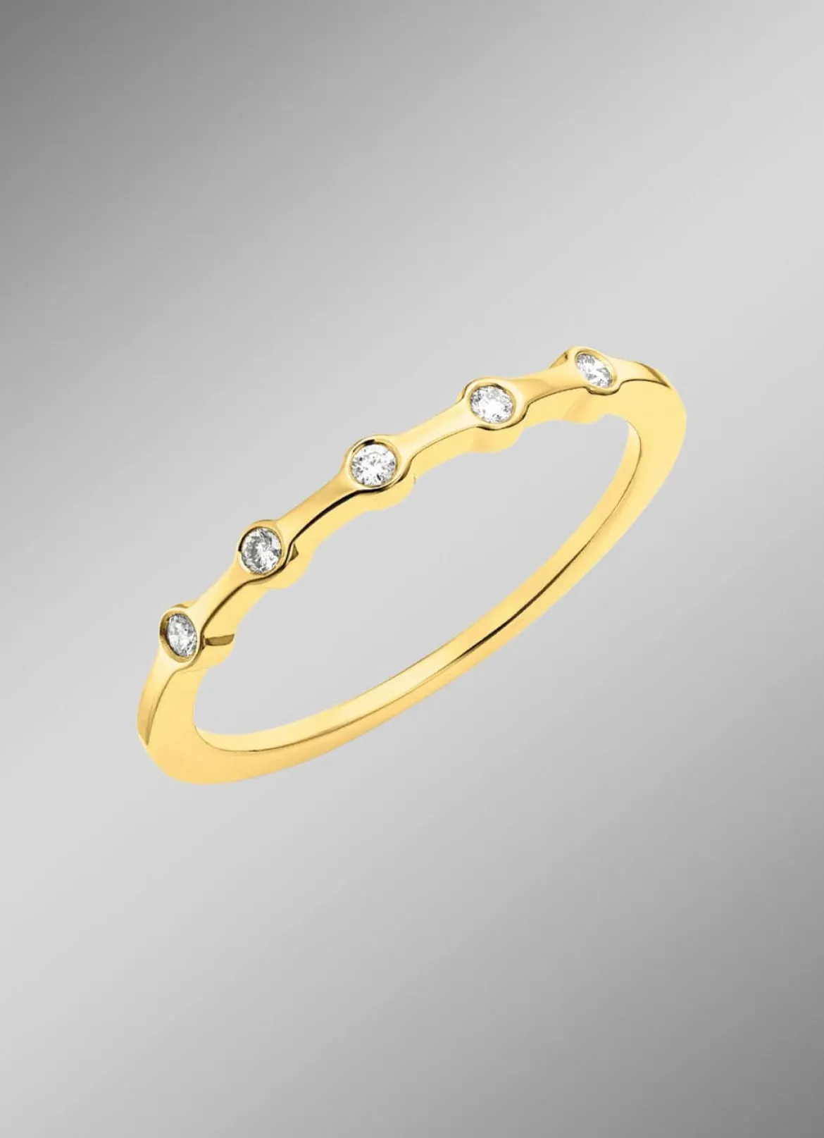 Luxuriöser Damenring aus Gold mit Brillanten