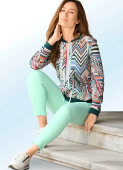 Magic-Jeans mit angesagtem Fransensaum
