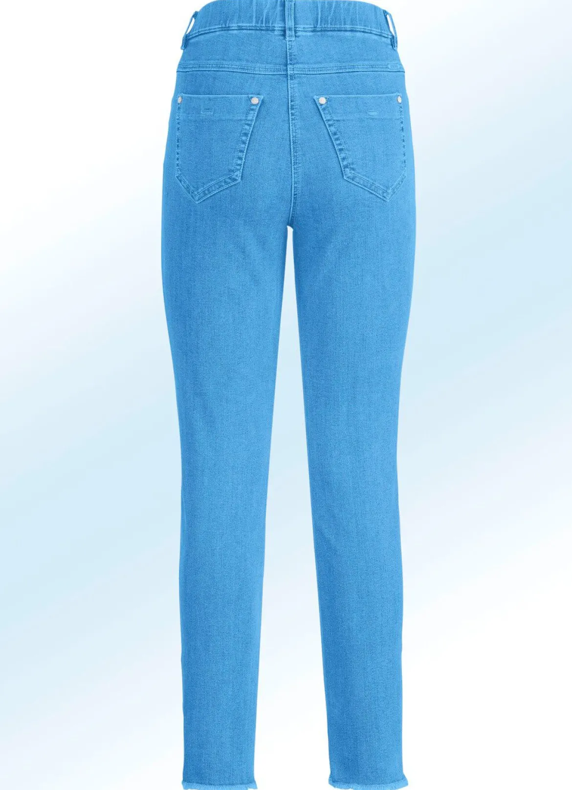 Magic-Jeans mit angesagtem Fransensaum
