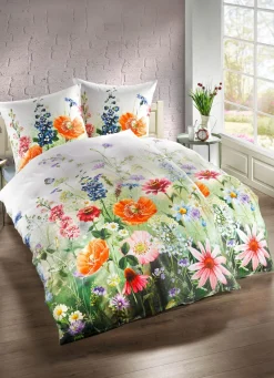 Mako-Satin Bettwäsche-Garnitur Made in Germany