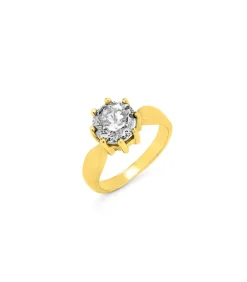 Massiver Damenring mit Brillant