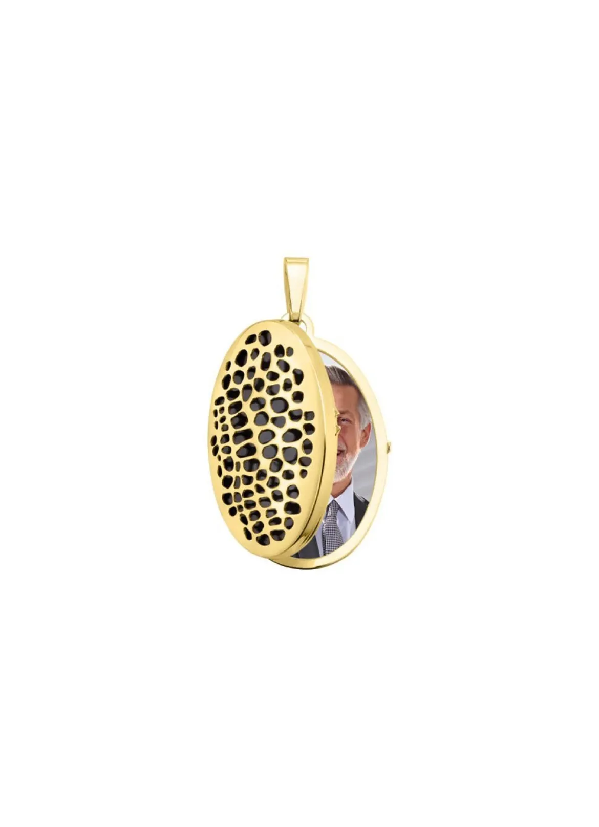 Medaillon mit Leopardenmuster