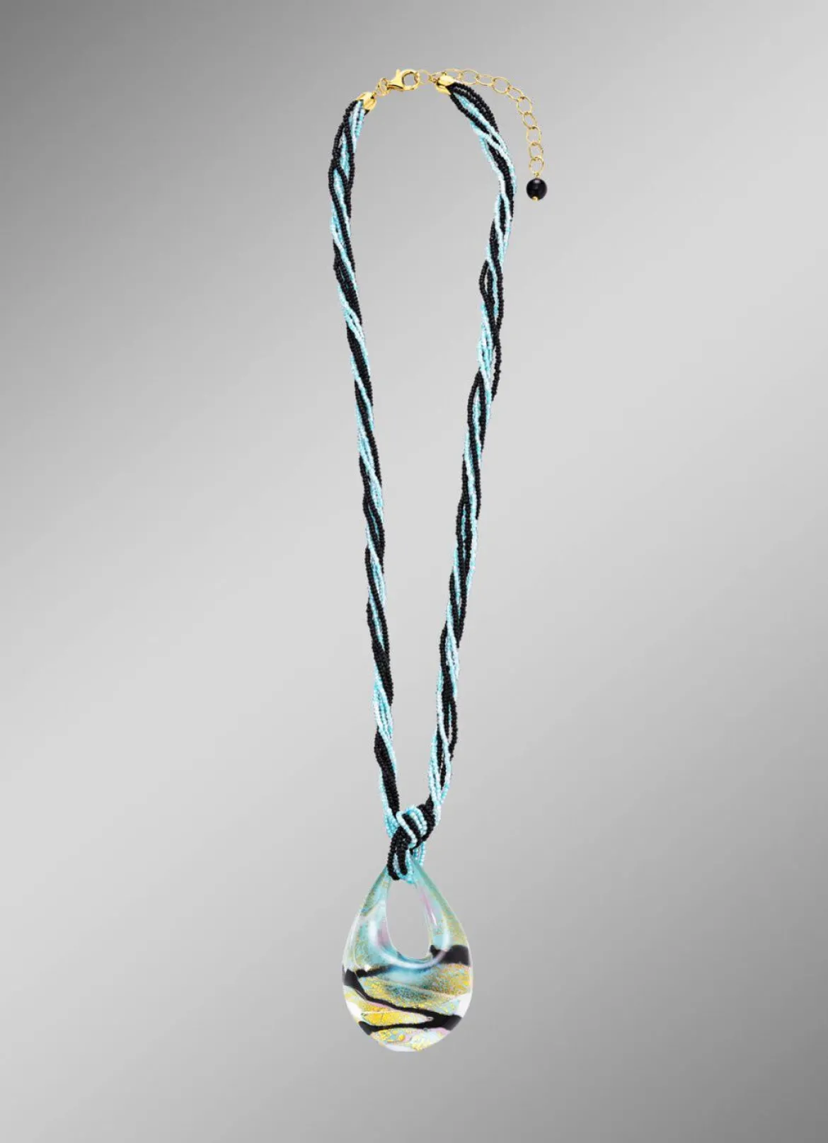 Mehrreihige Halskette aus Muranoglas