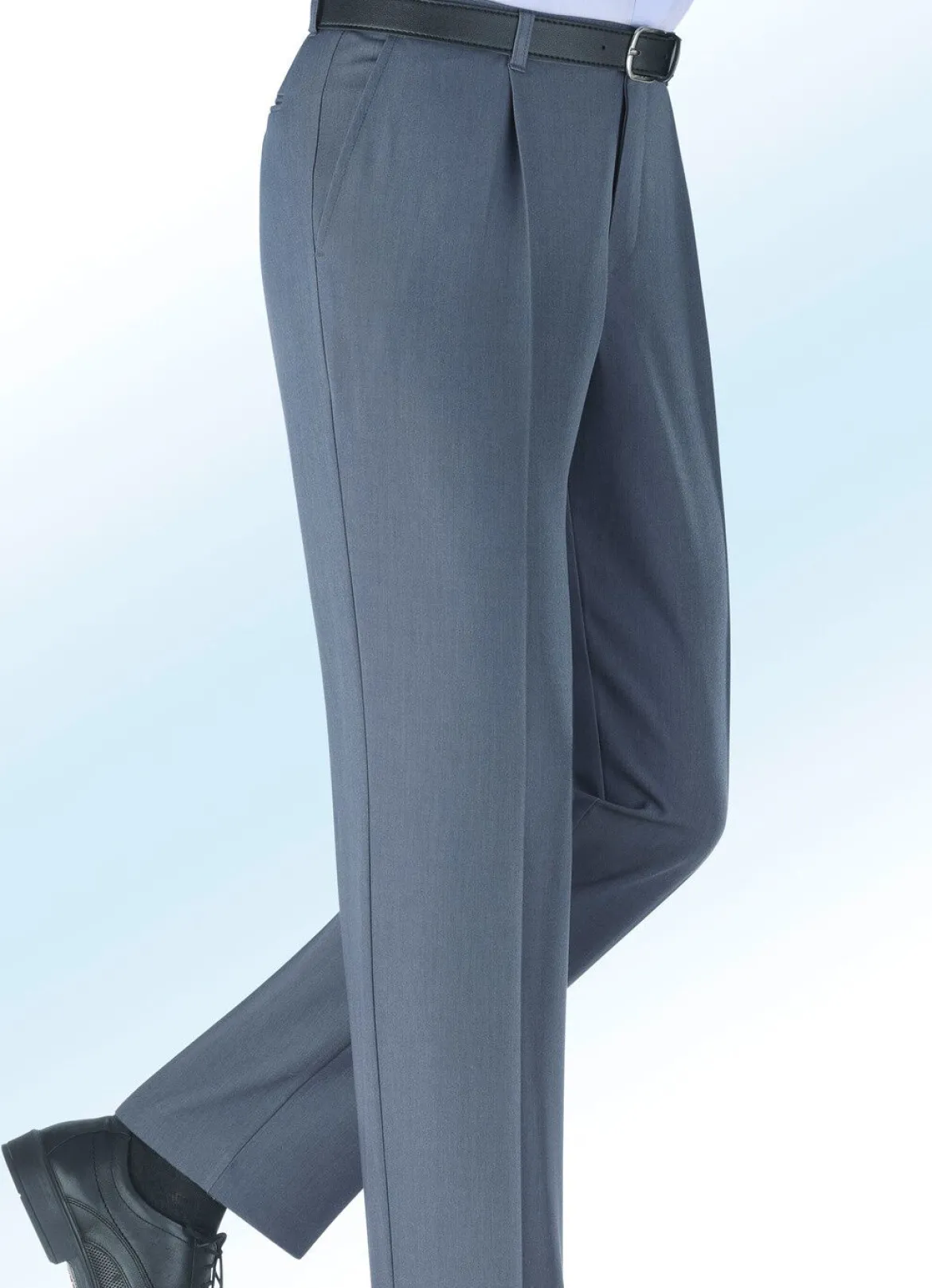Melierte Dehnbund-Unterbauch-Hose