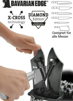 Messerschärfer mit X-Cross Technologie