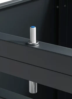 Mülltonnenbox „Lacina“, Türen in Holzoptik