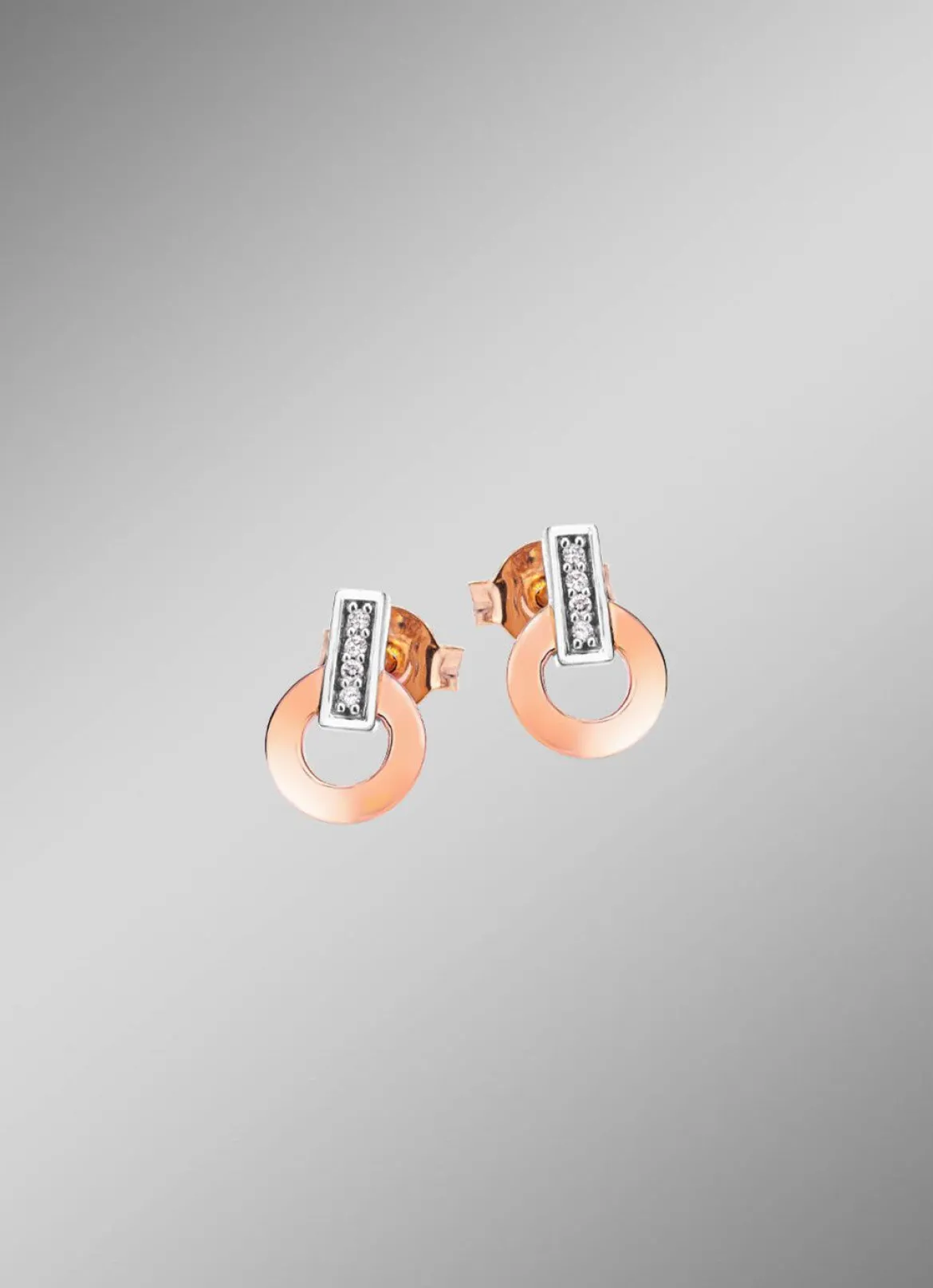 Moderne Ohrstecker mit 8 Brillanten