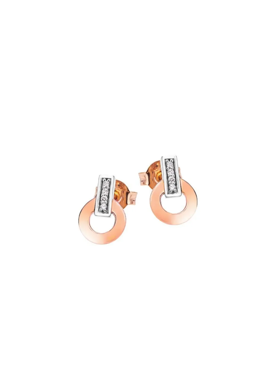 Moderne Ohrstecker mit 8 Brillanten