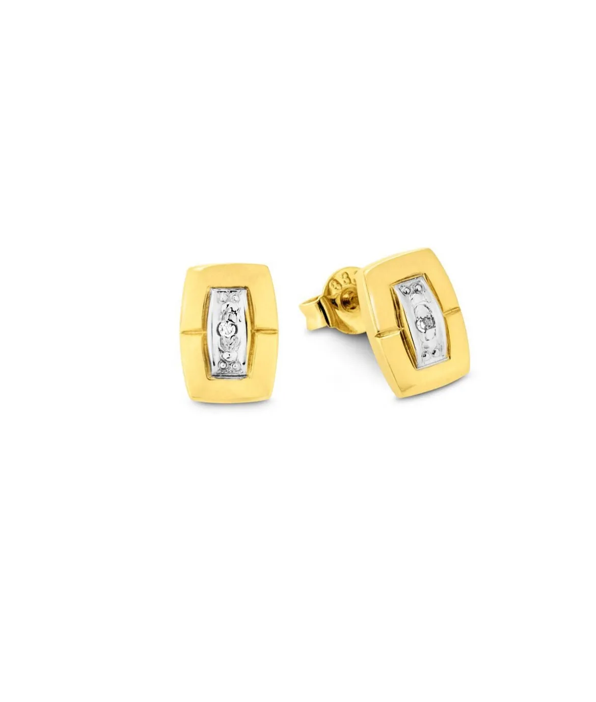 Moderne Ohrstecker mit Diamanten